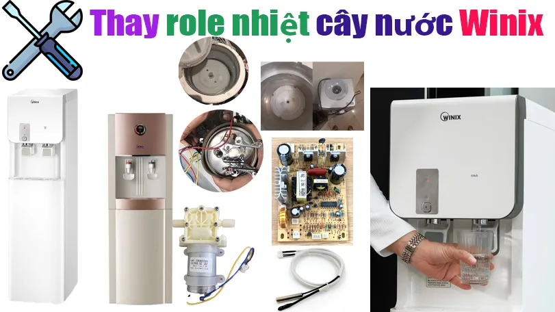 thay rolee nhiệt cây nước Winix tại hà nội