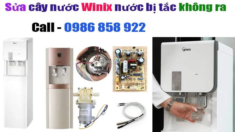sửa cây nước winix bị tắc nước ko ra nước
