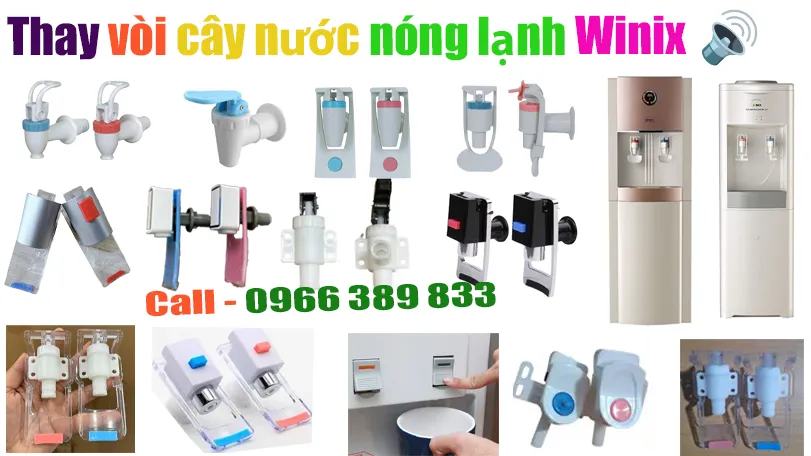 thay vòi cây nước winix
