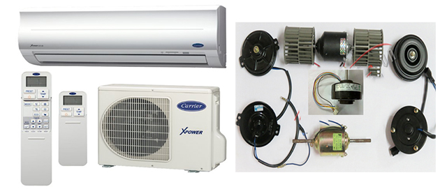 motor quat lanh dieu hoa carrier