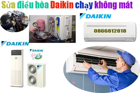 sửa điều hòa daikin chạy không mát, kém mát