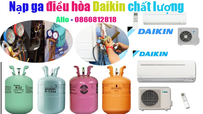 nạp ga điều hòa Daikin giá tốt tại nhà