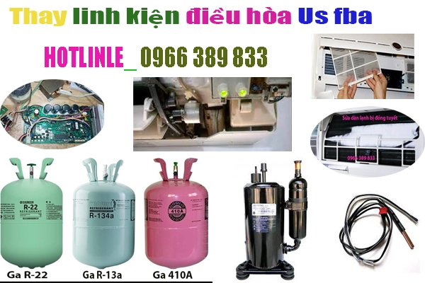 thay linh kiện cho điều hòa fba tại hà nội