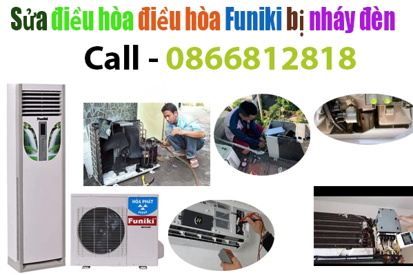 sua-dieu-hoa-funiki-nhay-den