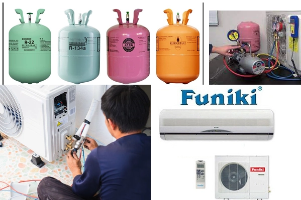 nạp ga bơm ga điều hòa Funiki chính hãng