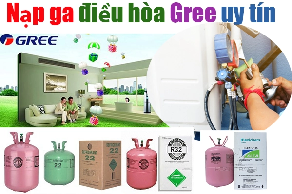 nạp ga điều hòa Gree chính hãng tại nhà