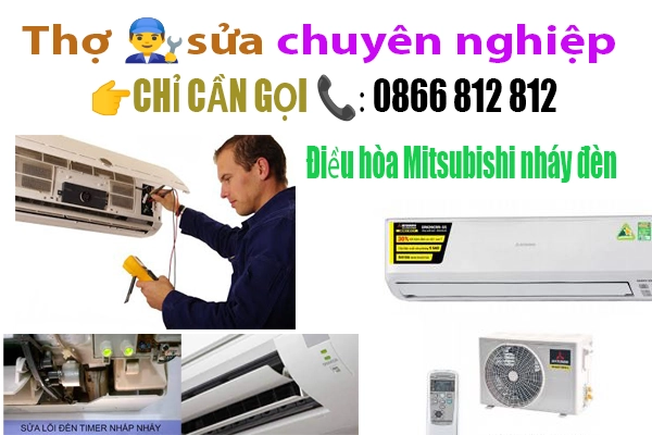 sua dieu hoa mitsubishi bi nhay den tai ha noi
