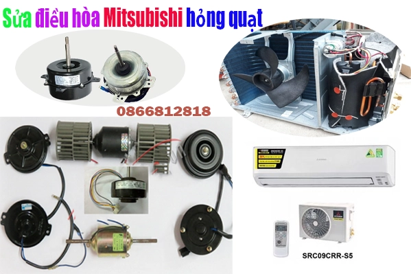 sửa-điều-hòa-Mitsubishi-hỏng-chết-quạt-cục-nóng
