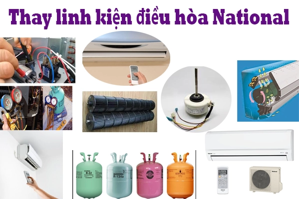 thay linh kiện điều hoà National tại hà nội