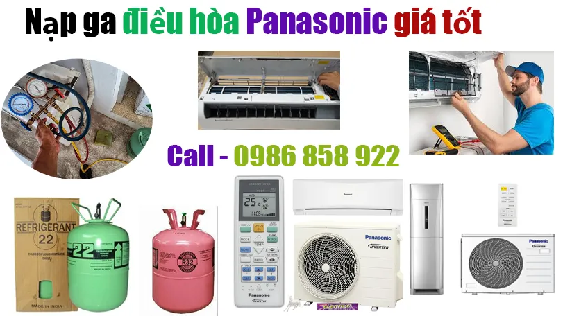 bơm ga điều hòa Panasonic tại hà nội