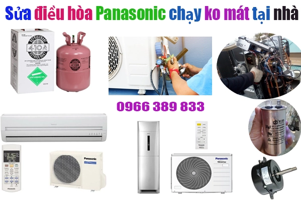 sửa điều hòa panasonic chạy ko mát 