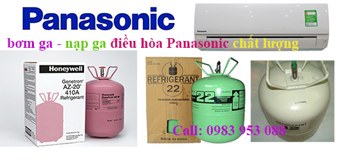 nạp ga điều hòa bơm ga điều hòa Panasonic 
