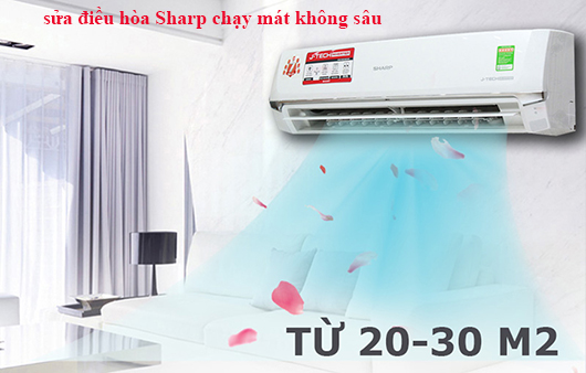 sửa điều hòa Sharp chạy mát không sâu
