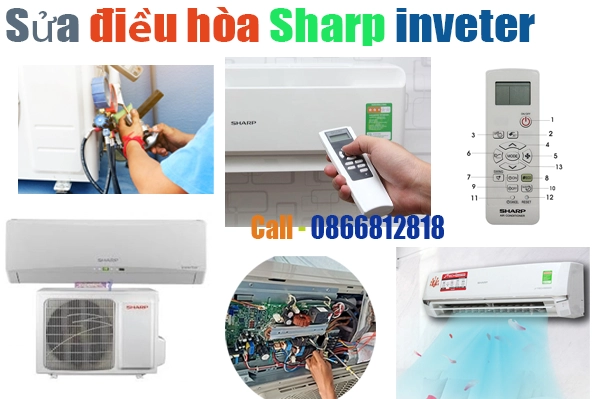 sửa điều hòa Sharp inveter tại hà nội