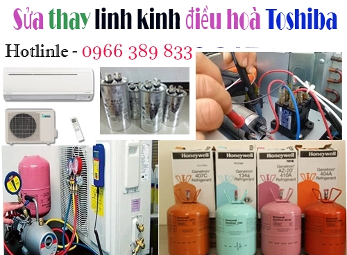 nạp ga điều hòa Toshiba chính hãng tại hà nội