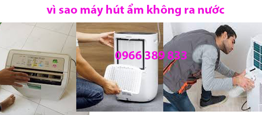 máy hút ẩm không ra nước