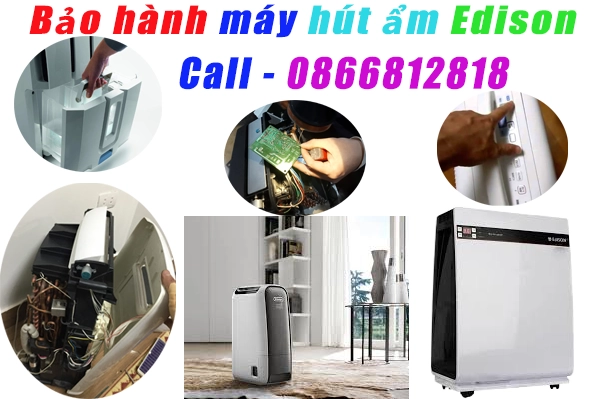 bảo hành máy hút ẩm chính hãng Edison