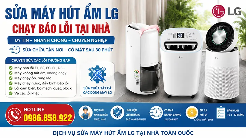 Sửa chữa máy hút ẩm Lg bị lỗi tại nhà