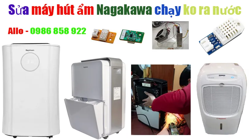 sửa máy hút ẩm Nagakawa chạy không ra nước tại hà nội