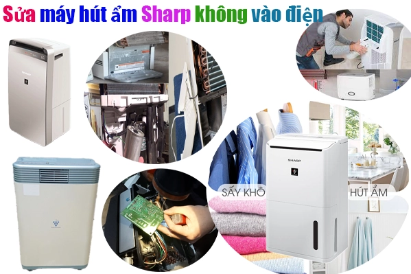 sửa máy hút ẩm sharp không vào điện tại hà nội