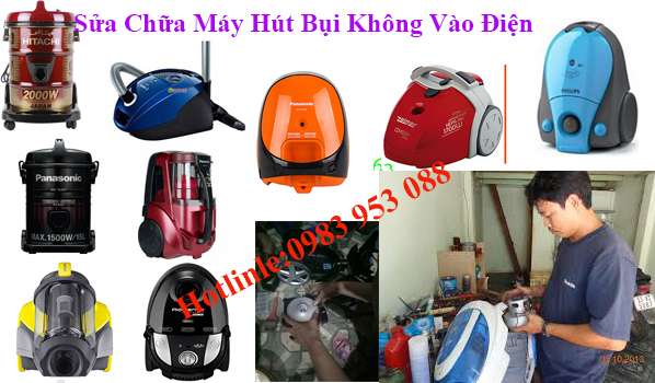 Máy hút bụi không vào điện