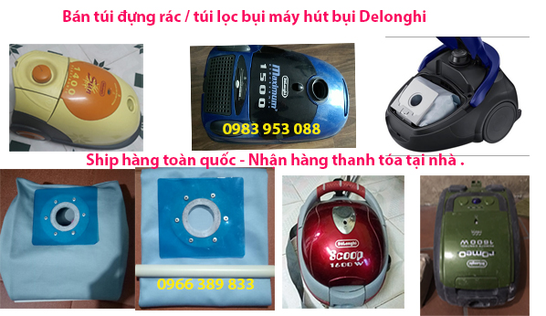 bán túi lọc bụi máy hút bụi Delonghi tại hà nội