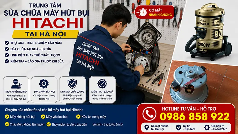 địa chỉ bảo hành máy hút bụi Hitachi tại hà nội
