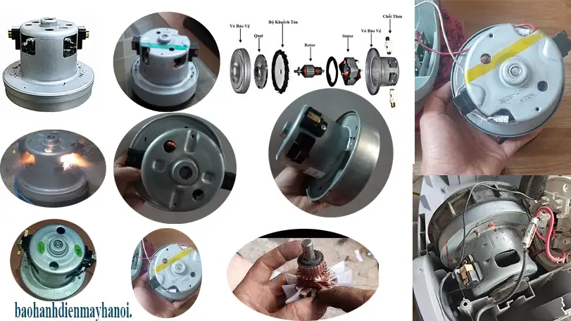 bán thay motor động cơ máy hút bụi Hitachi