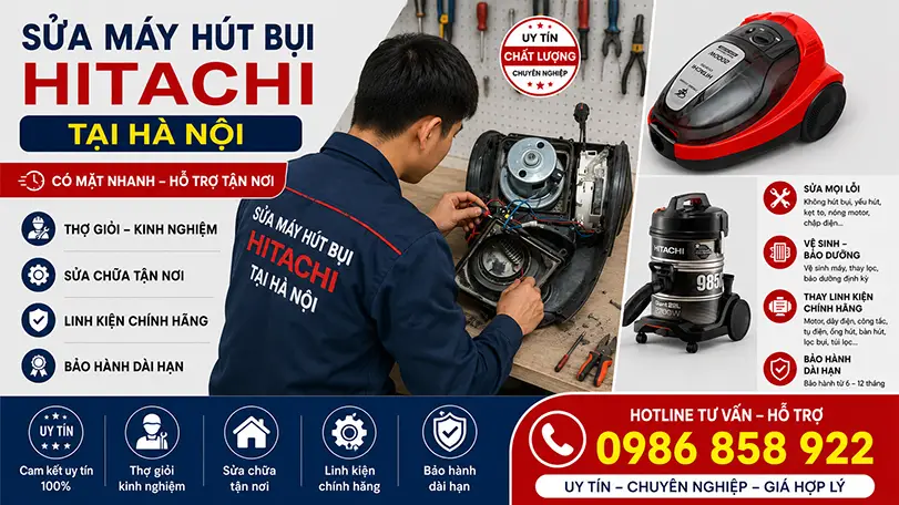 Sửa Máy Hút Bụi Hitachi Tại Hà Nội