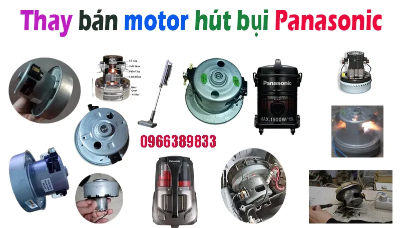 thay motor, bán motor động cơ máy hút bụi Panaasonic