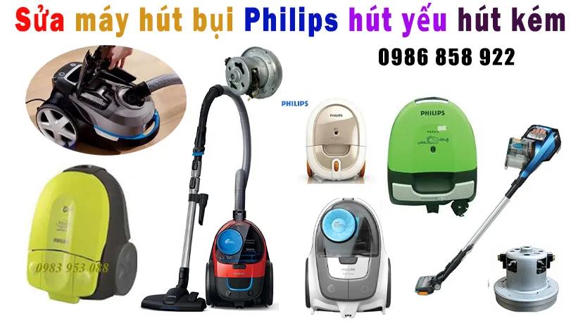 sửa máy hút bụi philips hút kém tại hà nội