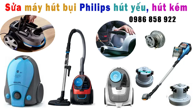 sửa máy hút bụi philips hút kém tại hà nội