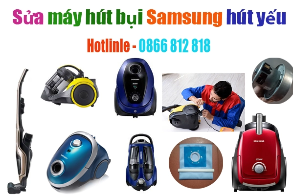 sửa máy hút bụi samsung chạy hút yếu