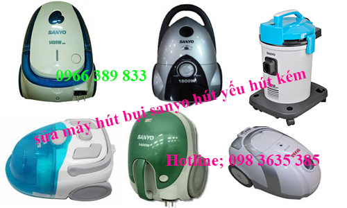 nguyên nhân máy hút bụi sanyo hút yếu