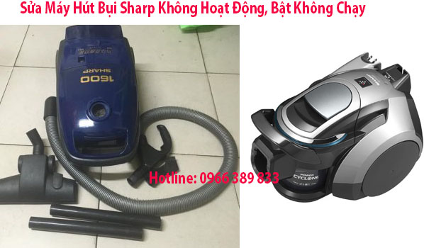 máy hút bụi sharp không vào điện