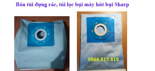 bán túi lọc bụi, túi đựng rác máy hút bụi Sharp