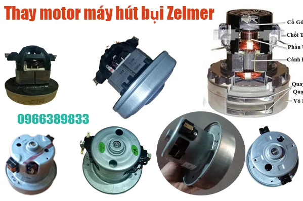 thay motor động cơ máy hút bụi Zelmer