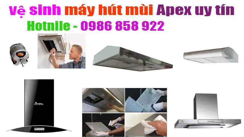 vệ sinh máy hút mùi Apeex tại hà nội