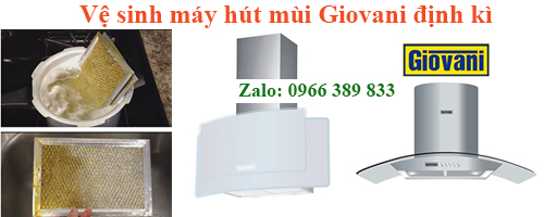 vệ sinh máy hút mùi bếp giovani