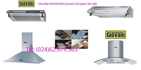 sửa máy hút khử mùi Giovani ở quận Cầu Giấy 