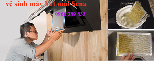 vệ sinh máy hút mùi sena