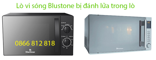 sửa lò vi sóng blustone đánh lửa trong lò