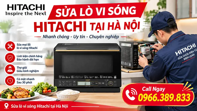Sửa lò vi sóng Hitachi tại hà nội