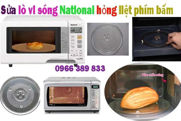sửa lò vi sóng National bị liệt phím bấm
