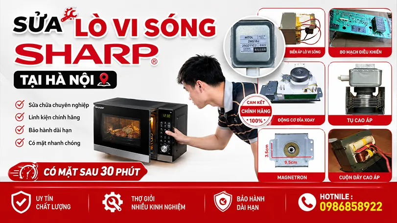 sửa lò vi sóng Sharp tại hà nội
