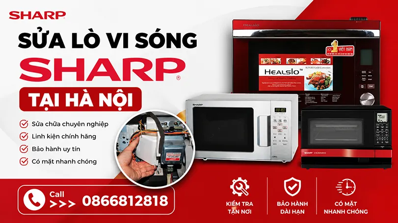 sửa lò vi sóng Sharp tại hà nội