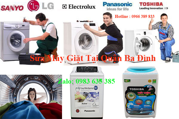 sửa máy giặt tại quận Ba Đình Uy Tín