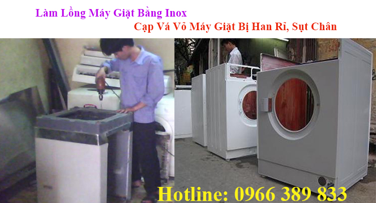 cap long may giat lam vo may giat moi bang inox 