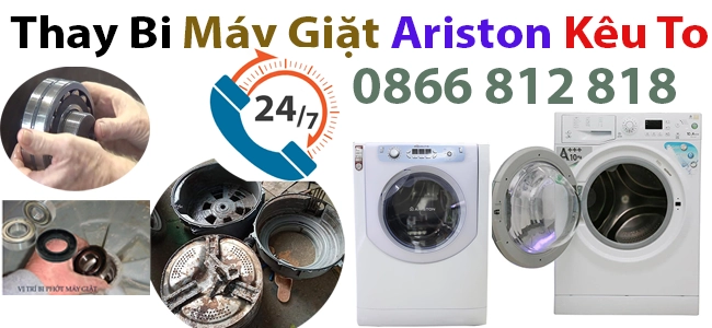 Sửa máy giặt Ariston kêu to, ồn ào, rung lắc mạnh khi giặt vắt
