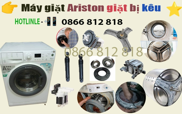 Linh kiện thay thế khi máy giặt Ariston khi giặt vắt kêu to, ồn ào, rung lắc mạnh